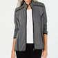 Karen Scott Women's Sport French Terry Zip up Jacket Black Size L
