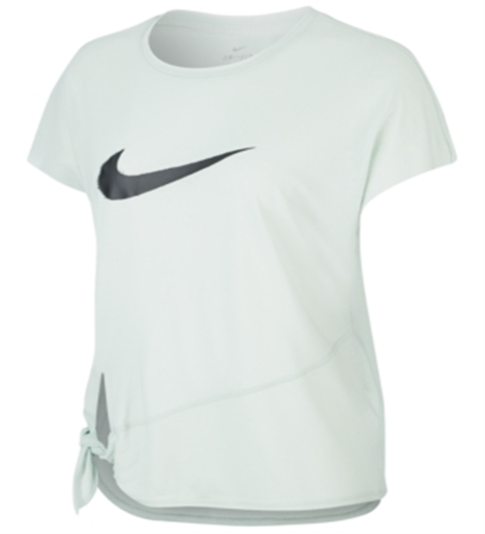 Nike Women's Dri fit Logo Side Tie Training Top -Green Size XL