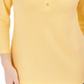 Karen Scott Women's 3/4 Sleeve Henley Shirt Beige Size X-Large