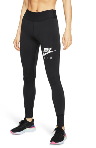 Nike Women's Air Graphic Fast 7/8 Tights Black Size X-Small