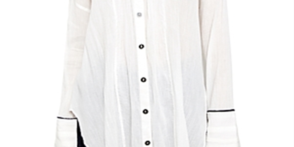 Free People Women's Amore Piped Tunic White Size Large