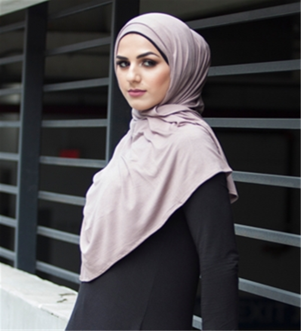 Verona Women's Jersey Veil Hijab Scarf Taupe One Size