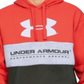 Under Armour Men's Sweatshirts and Hoodies Martian Performance Originators Fleece Logo Hoodie Red Size Medium
