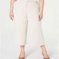 Alfani Women's Plus Wide Leg Cropped Culottes Brown Size Petite Small