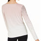 INC International Concepts Women's Sequin Trim Top -Pink Size X-Small