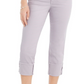 Style & Co Women's High Cuffed Capri Jeans Pink Size 8