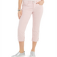 Style & Co Women's High Cuffed Capri Jeans Pink Size 8