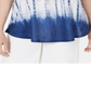 Style & Co Women's Graphic Tie Dyed Sleeveless Top Blue Size XX-Large