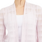 Alfani Women's Illusion Plaid Cardigan Purple Size Petite S/M