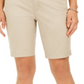 Charter Club Women's Bermuda Twill Shorts Beige Size 16