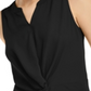 INC International Concepts Women's Sleeveless Twist Front Top Black Size XS