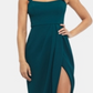 XSCAPE Women's Solid Gown Dress Green Size 12