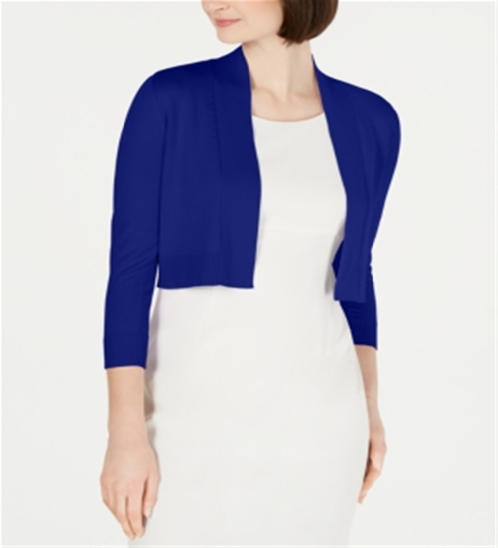 Calvin Klein Women's Shrug Cardigan Blue Size X-Large