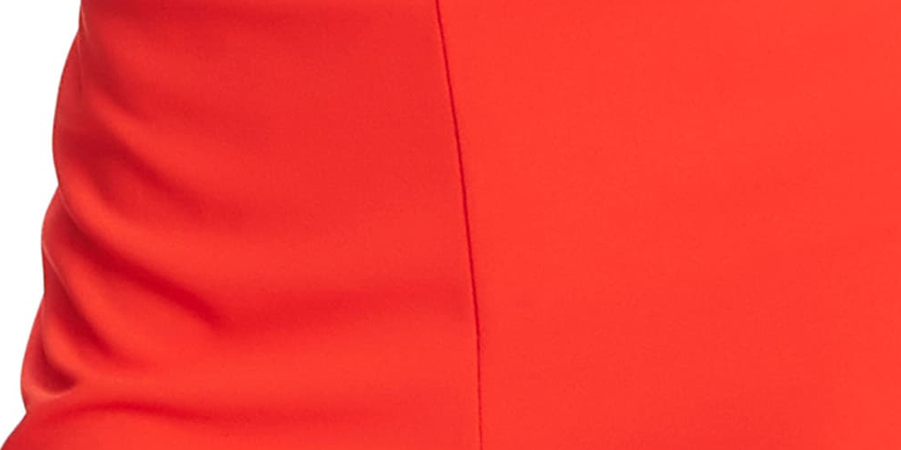 Vince Camuto Women's Side Slit Ponte Knit Pants Orange Size 8