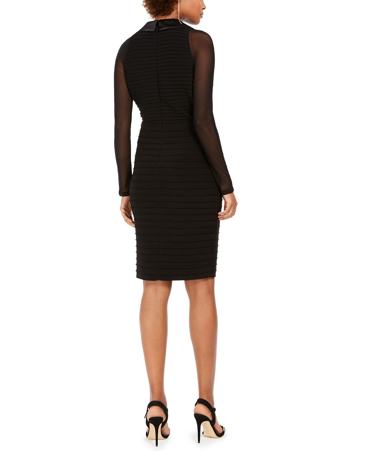 Adrianna Papell Women's Tuxedo Sheath Dress Black Size 16