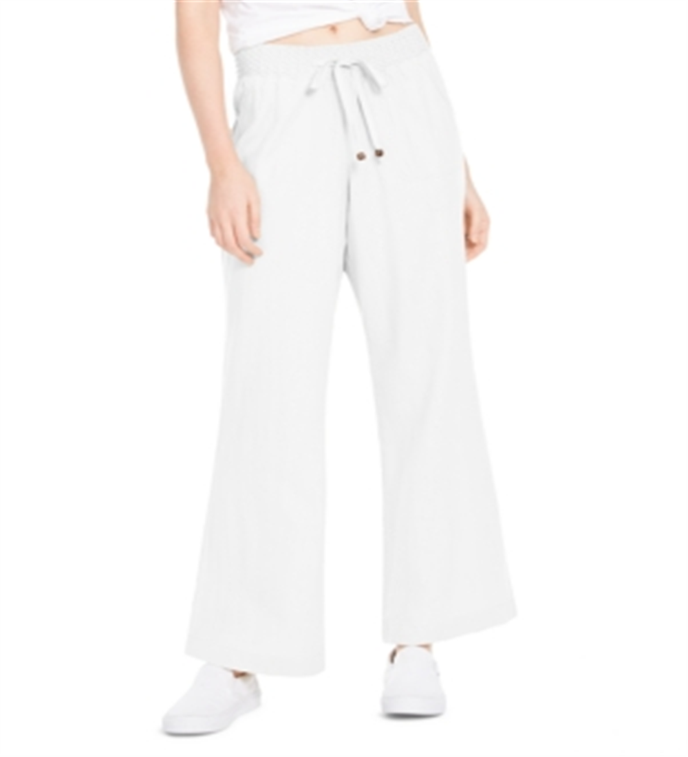 Sound/Style Women's Wide Leg Beach Pants White Size X-Large