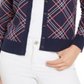Charter Club Women's Plaid Cardigan Sweater Blue Size -XL