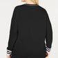 Tommy Hilfiger Women's Long Sleeve V Neck Sweater Black Size 3X