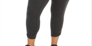 Calvin Klein Women's Performance Keyhole Hem Leggings Gray Size -2X