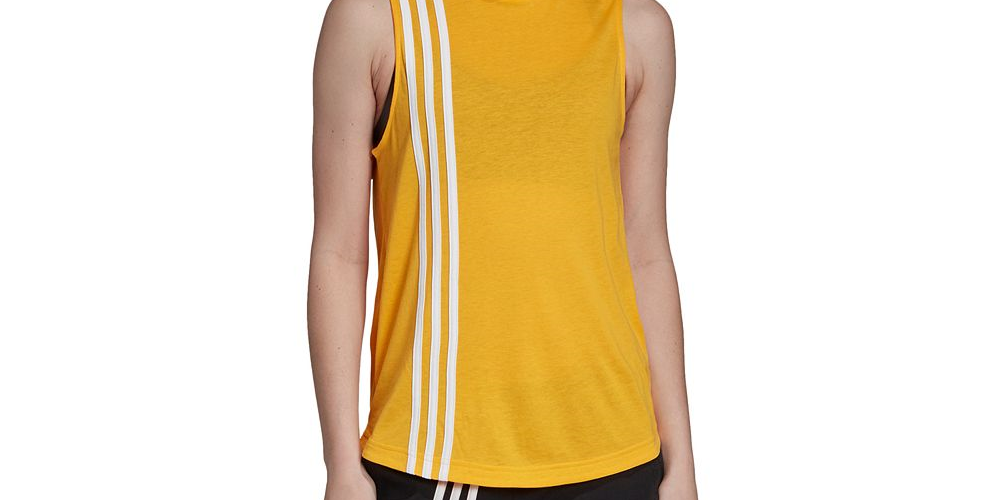 Adidas Women's Workout Training Tank Top Yellow Size L
