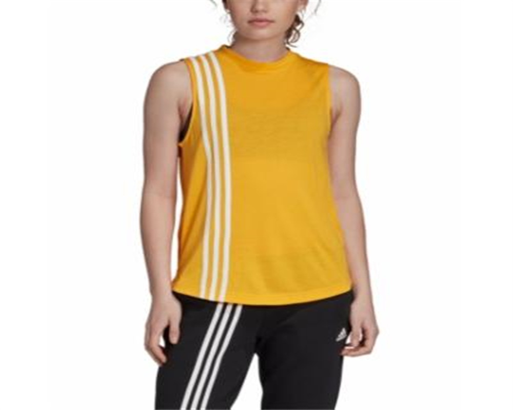 Adidas Women's Workout Training Tank Top Yellow Size L