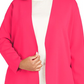 Alfani Women's  Plus Size Full Needle Sweater Coat  Pink Size 1X
