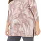 Alfani Women's Plus Floral Print Tunic Pink Size 3X