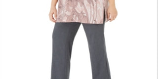 Alfani Women's Plus Floral Print Tunic Pink Size 3X