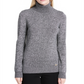 Calvin Klein Women's Long Sleeve Turtle Neck Sweater Gray Size X-Large