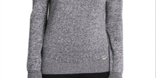 Calvin Klein Women's Long Sleeve Turtle Neck Sweater Gray Size X-Large