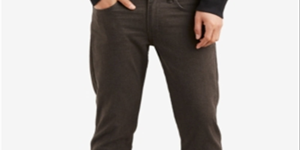 Levi's Men's 511 Slim Fit Flannel Pants Brown Size 34X32