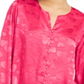 Alfani Women's Heart-Print Faux-Pearl Button Blouse Red Size Small