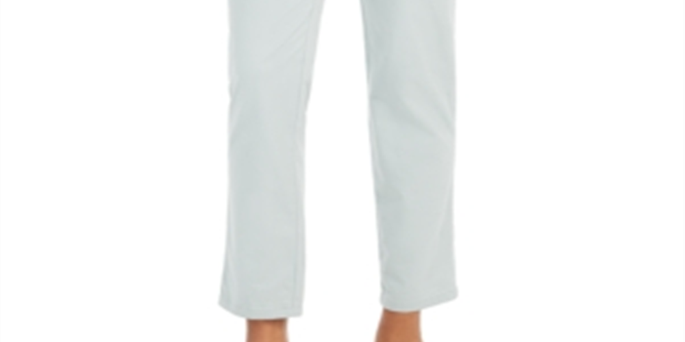 Style & Co Women's Straight Leg Chino Pants Blue Size 10