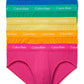 Calvin Klein Men's Pride 5 Pack Hip Briefs Pink Size L