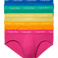 Calvin Klein Men's Pride 5 Pack Hip Briefs Pink Size L