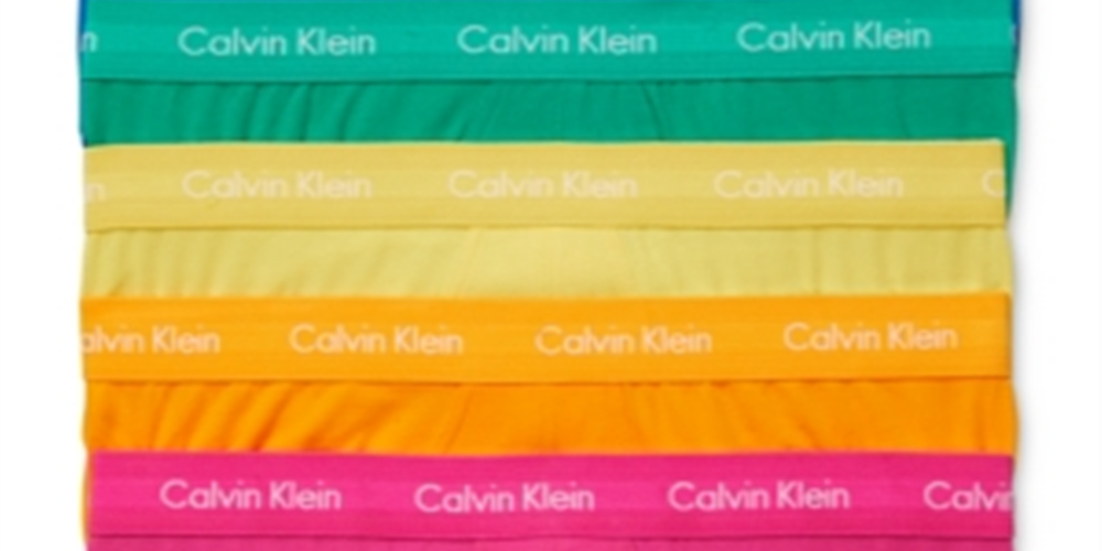 Calvin Klein Men's Pride 5 Pack Hip Briefs Pink Size L