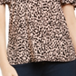 INC International Concepts Women's Dalmation Printed Cold Shoulder Blouse Pink Size Small