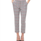 Tommy Hilfiger Women's Scarlet Glen Plaid Straight Leg Dress Pants Brown Size 14