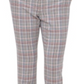 Tommy Hilfiger Women's Scarlet Glen Plaid Straight Leg Dress Pants Brown Size 14