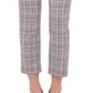 Tommy Hilfiger Women's Scarlet Glen Plaid Straight Leg Dress Pants Brown Size 14