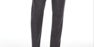 Calvin Klein Men's X Slim Fit Stretch Plaid Suit Separate Pants Gray Size 30X30