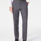 Michael Kors Men's Windowpane Plaid Classic Fit Pants Gray Size 36X34