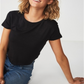 Cotton on Women's the Baby Tee Black Size X-Large
