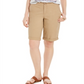 Style & Co Women's Cuffed Bermuda Shorts  Brown Size 8