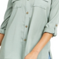 Charter Club Women's Utility Shirt Green Size Small