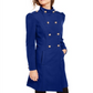 INC International Concepts Women's Double Breasted Coat Blue Size Medium
