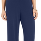 Alfani Women's High Rise Stretch Straight Leg Pants Blue Size Medium