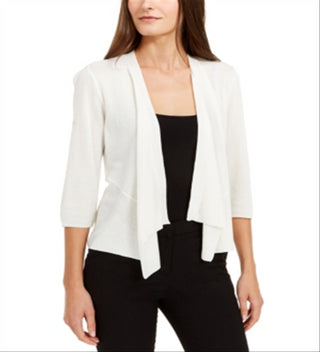 Alfani Women's Draped Open Front Cardigan Tan Size X-Large