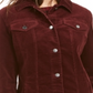 Charter Club Women's Corduroy Jacket Red Size Petite S/M
