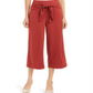 Alfani Women's  Tie-Front Culotte Pants Red Size 0